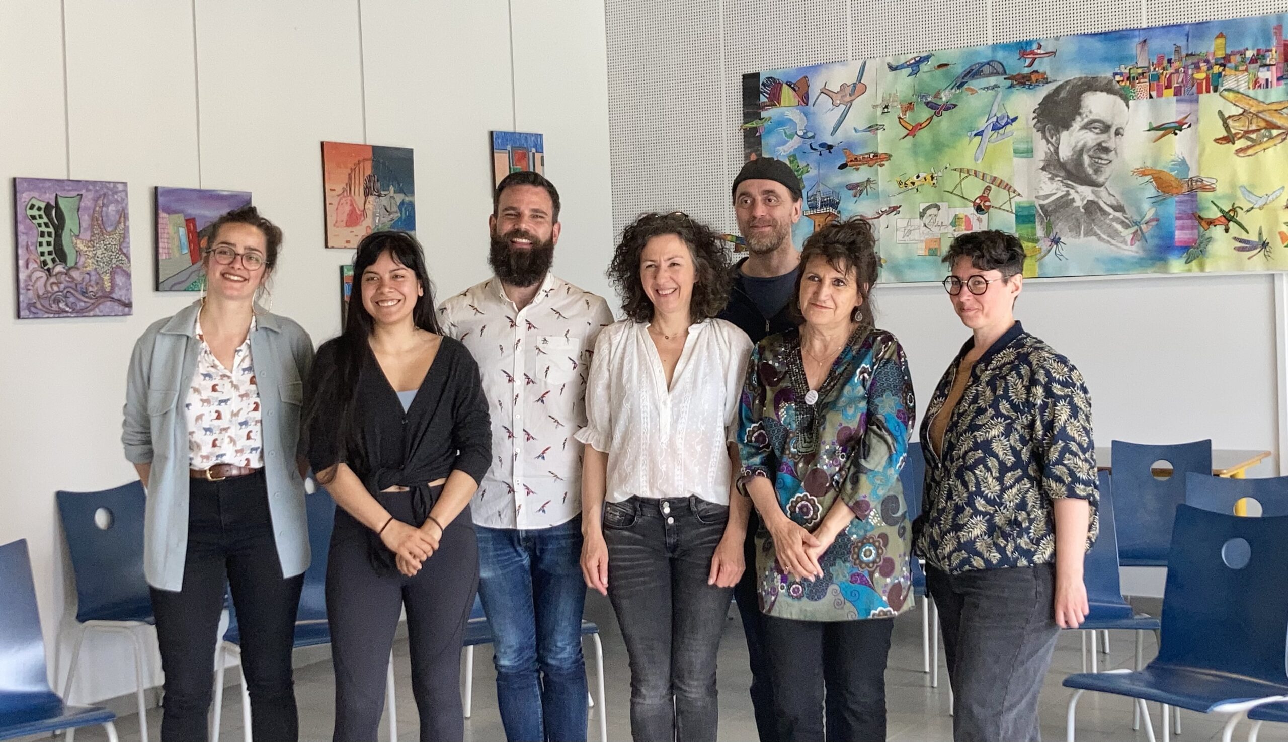 Membre de l'association l'AFEV et de la Compagnie du Gai Savoir durant le forum théâtre.